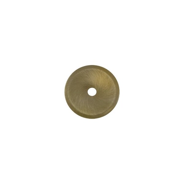 BPRK125U5 Cabinet Knob Backplate Antique Brass, 10PK